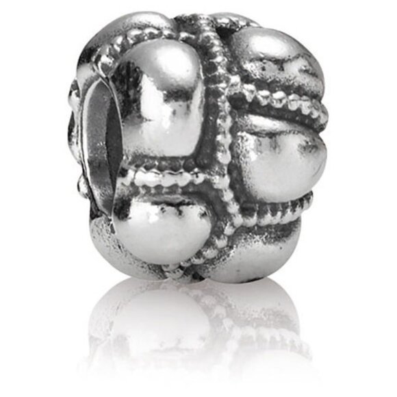 PANDORA Journey Charm Authentic Sterling Silver Texture Symbolizes a Journey - Picture 10 of 10